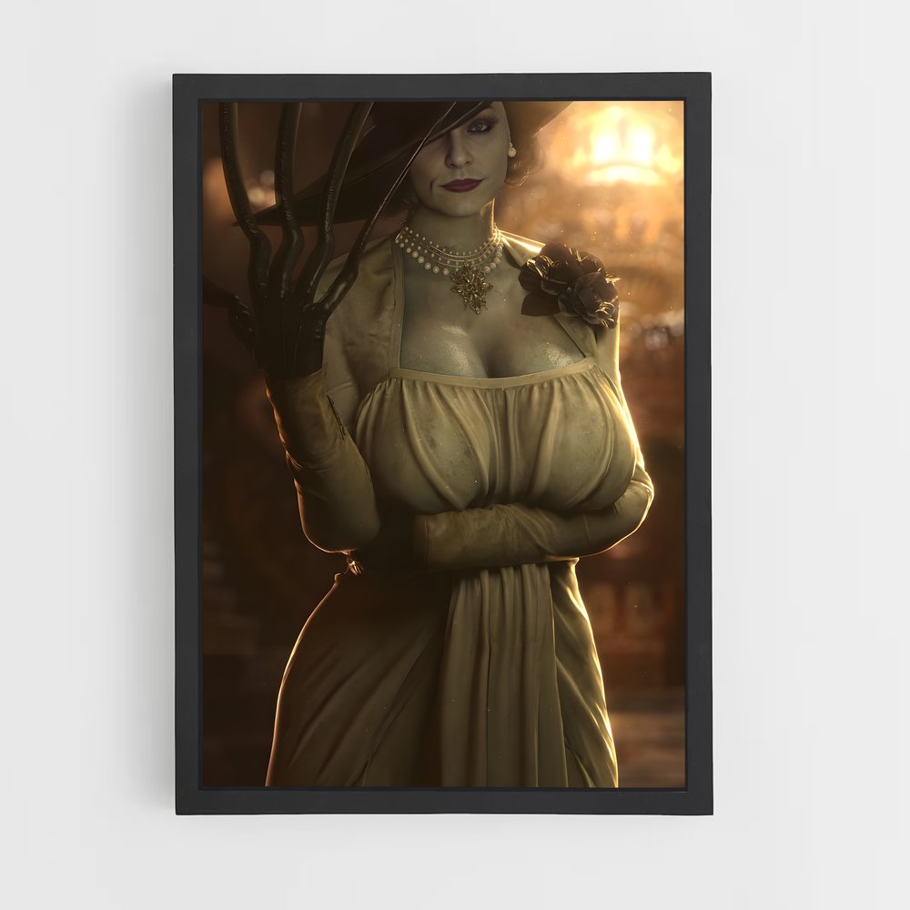 Poster Lady Dimitrescu – affiche Resident Evil (vue 2)